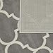 Sweet Home Stores Clifton Collection Light Grey Moroccan Trellis Design (7'10