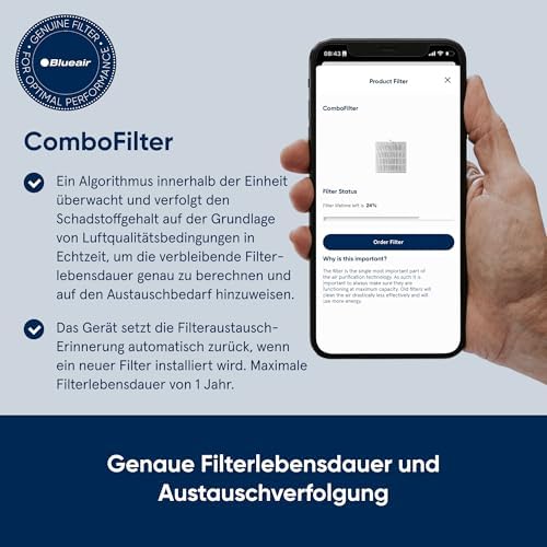 Luftreiniger für Räume bis zu 48 m², Tischluftreiniger für Staub, Tierhaare, Rauch, Schimmel, Pollen, Allergene, Geruchsbeseitigung, HEPASilent, DustMagnet 5240i