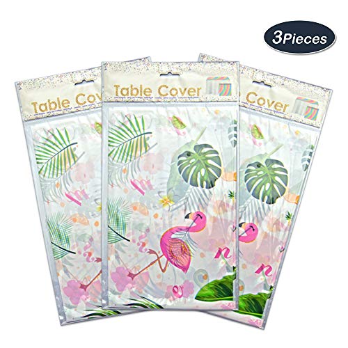 4 WERNNSAI+Flamingo+Tablecloth+Disposable+Decorations