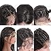 Dolago 360 Lace Frontal Wig Deep Wave for Black Women, Glueless 180% Density 360 Lace Front Wig Brazilian Virgin 100% Human Hair Wigs Pre Plucked with Baby Hair Natural Color(Deep Wave, 22inch)