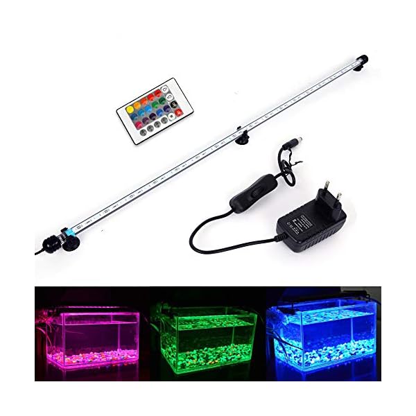 MLJ-LED-Aquarium-Lighting-Luce-di-Pesce-Drago-Illuminazione-per-Acquario-Impermeabile-Deutschland-Lagerhaus-92cm-RGB MLJ LED Aquarium Lighting Luce di Pesce Drago Illuminazione per Acquario Impermeabile (Deutschland Lagerhaus) (92cm, RGB…
