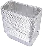 DOBI (50 Pack) Loaf Pans - Disposable Aluminum Foil 2Lb Bread Tins, Standard Size - 8.5" X 4.5" X 2.5"