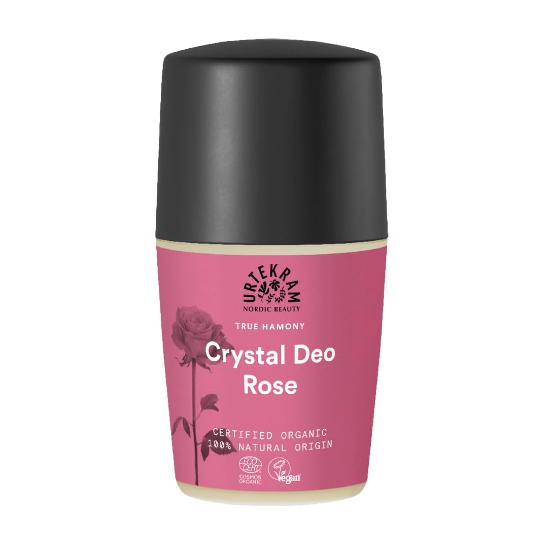 Urtekram Organic Rose Crystal Roll on Deodorant, floral, 50 ml
