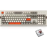 NACODEX AK510 RGB Retro Mechanical Keyboard 104 Keys Anti-Ghosting - PBT SA Spherical Keycap - Customizable RGB Backlit - Pro