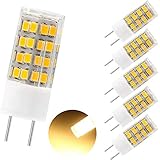5-pack G8 LED Bulb 120V - T4 G8 Base Bi-pin Xenon JCD Type LED Halogen Replacement Bulb 40W Equivalent Warm White 3000K …