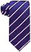 Scott Allan Collection Navy Blue & Pink Necktie for Men - Jacquard Woven Classic Striped Tie - Dark Blue Pink Wedding Tie for Groom