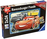 Ravensburger Disney Cars 3 I Can Win 2 In A Box 24 Piece Jigsaw Puzzle for Kids – Every Piece is Unique, Pieces Fit Together Perfectly