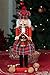 Clever Creations Red Scottish Drummer 15 Inch Traditional Wooden Nutcracker, Festive Christmas Décor for Shelves and Tables