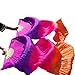Nimiman women silk belly dance fan veils 180 * 90 cm purple rose orange