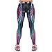 Slimming Girl Sexy Black Galaxy Print Workout High Waist Stretchy Tights Sport Leggings, Black, Medium(Fit Waist:26.8
