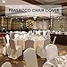 Prasacco Chair Cover, 20 Pcs White Retractable Chair Sleeves, Suitable for Banquet Wedding Party Dining Decoration