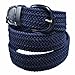Luxury Divas Navy Blue Braided Elastic Stretch Belt Size XX-Large