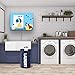 HOMEVAGE Laundry Basket - 1 Pack 82L Large Fabric Laundry Hamper Bag - Collapsible, Portable, Foldable Clothes Bag Organization, Waterproof, Durable Handles For Bathroom, Kids Room (Dark Blue)