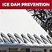 RADIANT SOLUTIONS HeatTapePro - Intelligent Commercial Grade Self-Regulating Heat Cable with GlowCap™ - 10 YR warranty - Ice Dam & Pipe Freeze Protection - 125 ft cable + 10 Ft Cord, 120V, 6 watts/Ft