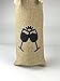 OYAMIHUI Wine Lover Gifts,Cheers and Clinking Glasses Wine Bottle Bag Set,Burlap Wine Bottle Gift Bag (Cheers and Clinking Glasses)