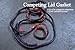 CaliBikerClub 2 Rubber Gaskets for Harley-Davidson Saddlebag Lids Weather Strip Seal Replaces 90675-93A