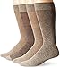 Dockers Men's Herringbone Dress Socks, Light Brown Heather Assorted (4 Pairs), Shoe Size: 6-12