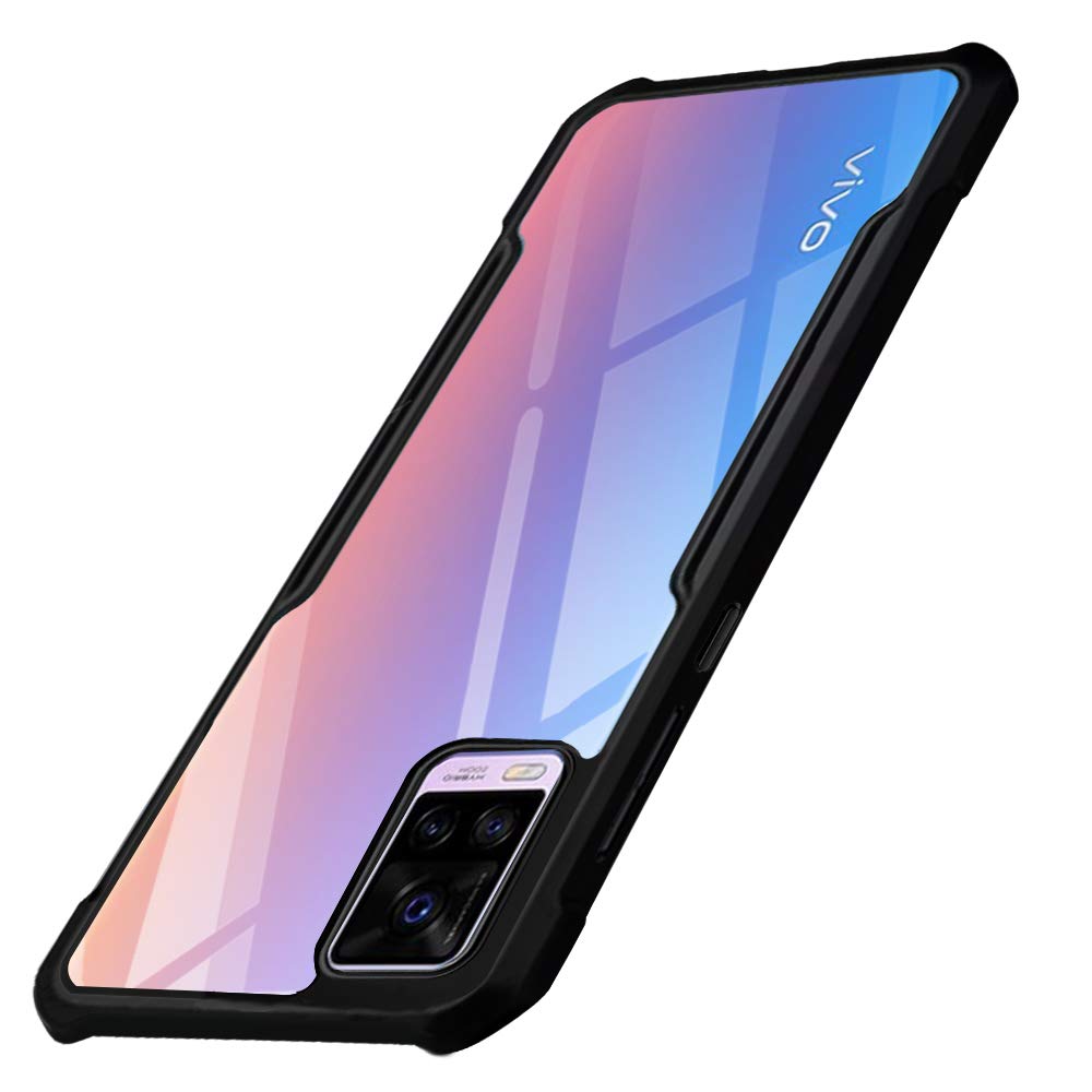 TheGiftKart Back Cover for Vivo V20(TPU+Plastic/Transparent) Amazon