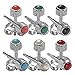 Ear Piercing Earrings Silver 6 Pairs Of 3 mm Colored Pearl 16ga Stainless Steel Studex Studs Hypoallergenic Studex Studs