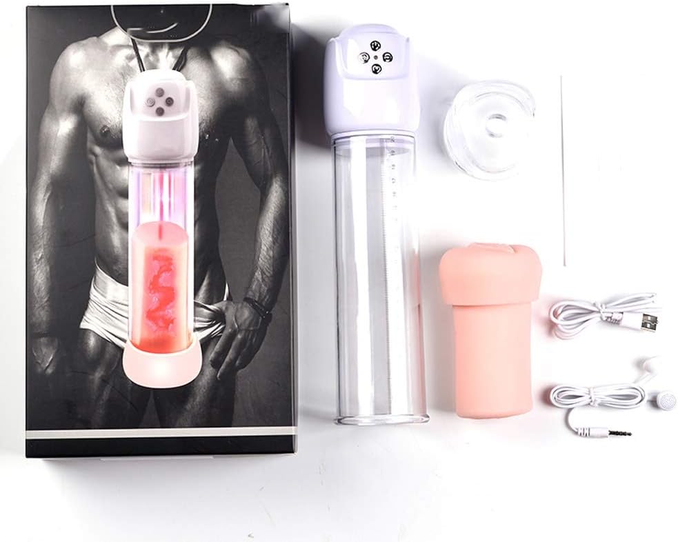 MCATCA Realistic Pennis Pumps for Enlargement，Enlargement Device for Men Couple，Endurance Exerciser Effective Bigger Handheld for Man Secret Delivery