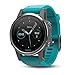 Garmin fēnix 5s, Premium and Rugged Smaller-Sized Multisport GPS Smartwatch, Silver/Turquoise