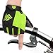 HTZPLOO Bike Gloves Bicycle Gloves Cycling Gloves Mountain Biking Gloves with Anti-Slip Shock-Absorbing Pad Breathable Half Finger Outdoor Sports Gloves for Men&Women (Black&Green, X-Large)thumb 2