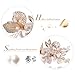 AW BRIDAL Wedding Hair Clip Bridal Hair Pieces Hair Combs for Women Pearl Hair Barrettes Wedding Hair Accessories for Brides (Gold)