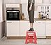 Acko 16 Inches Super Strong Folding Step Stool for Adults and Kids, Red Kitchen Stepping Stools, Garden Step Stool, Holds up to 330 LBS
