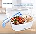 Vmotor Electric Lunch Box Food Heater Portable Lunch Heater with Removable 304 Stainless Steel Container Food Grade Material(110v Blue)