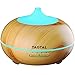 Aromatherapy Essential Oil Diffuser, Tagital 300ml Wood Grain Ultrasonic Cool Mist Whisper-Quiet Humidifier with Color LED Lights Changing & 4 Timer Settings, Waterless Auto Shut-off For Spa Baby