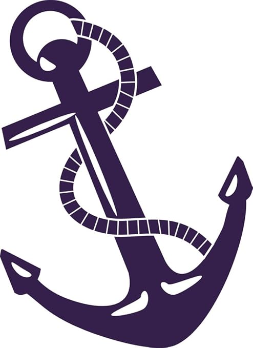 GRAZDesign Wandtattoo Anker maritim Badezimmer-Aufkleber für Fliesen