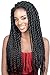 Synthetic Braided Lace Front Wigs African American Twist Braids Wigs for Black Women Natural Color (22 Inch)