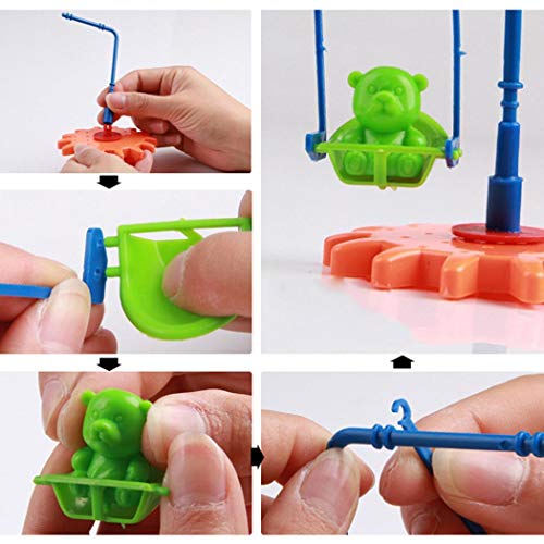 Bifast Kids 81 PCS Electric Building Blocks Set,Rotating Gear Electric