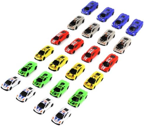 Deluxe Super Sports Car Toy Vehicle Play Set, Comes w/ 24 Cars