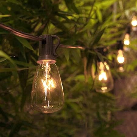Amazon Com Agiclight 25ft Outdoor Edison Bulb String Lights St35