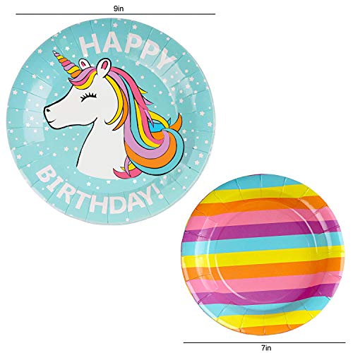 4 Rainbow+Unicorn+Supplies+Including+Tablecloth