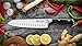 MAD SHARK Kitchen Knife, Chef's Santoku Knife 8-inch, German High Carbon Stainless Steel Chef Knife, Super Sharp Multipurpose Chopping Knife for Meat Vegetable Fruit with Ergonomic Handle & Gift Box