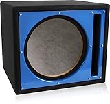 Belva 12-inch Car Ported Subwoofer Box 3/4-inch MDF Prelined Polyfil
Includes Custom Blue Baffle [BBX112BL]