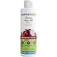 MAMAEARTH Onion Hair Oil | Natural & Organic Anti Hair Loss & Hair Fall Control Oil with Redensyl | for Color Treated & All Hair Types | 6.76 Fl Oz (200ml)