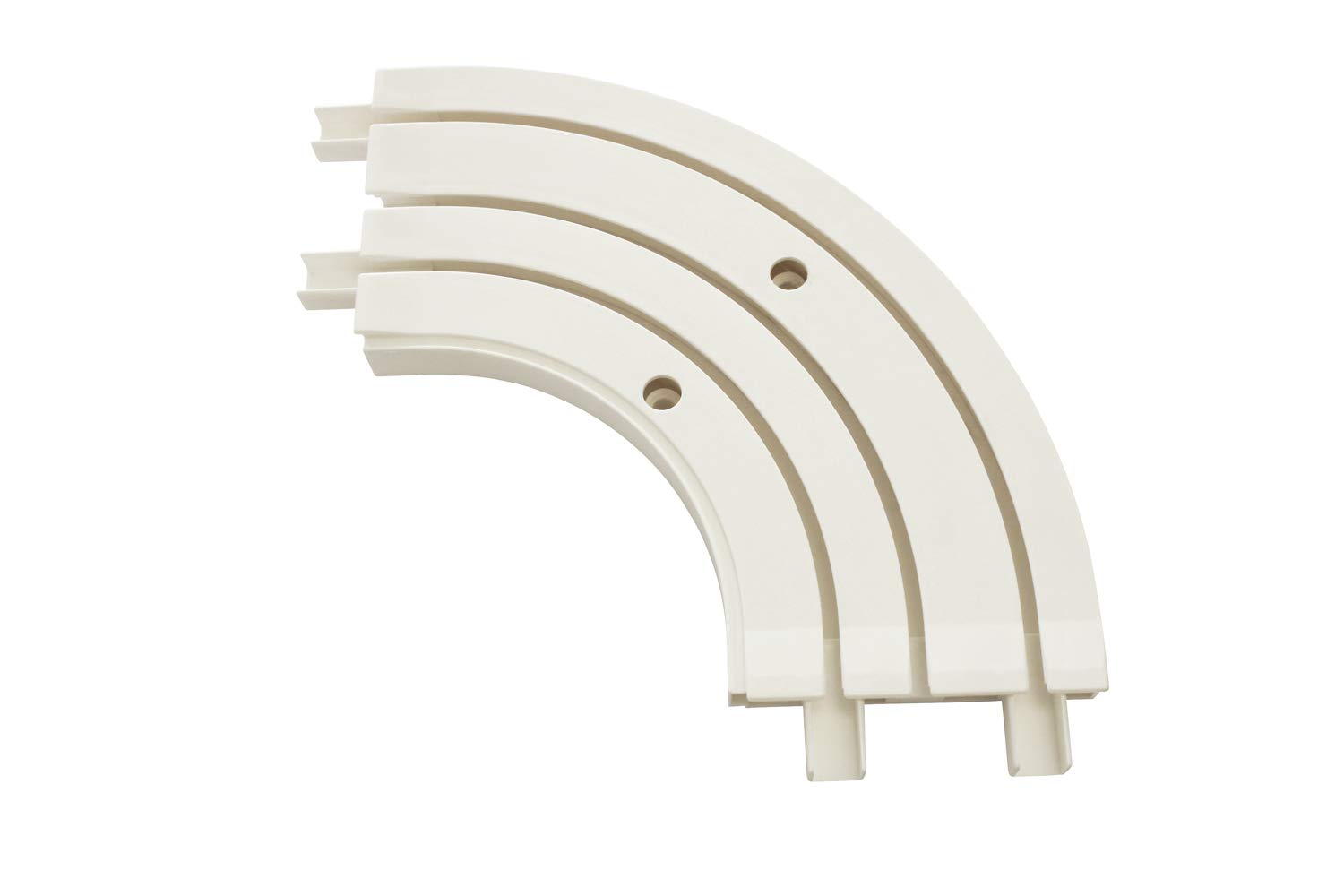 GARDINIA bay bow for curtain rail extensions GE3/3-way curtain rail, 90° angle, 18.5/18.5 cm, plastic, white