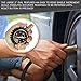 Motor Luxe Tire Pressure Gauge 60 PSI - Accurate Heavy Duty Dial for Your Car Truck and Motorcycle - 4 Free Valve Caps