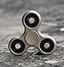 Fidget Spinner Toy Stress Reducer Portable Tri-Spinner Inner Peace Finger Toy Drop Test, Mute Bearing (Gold)