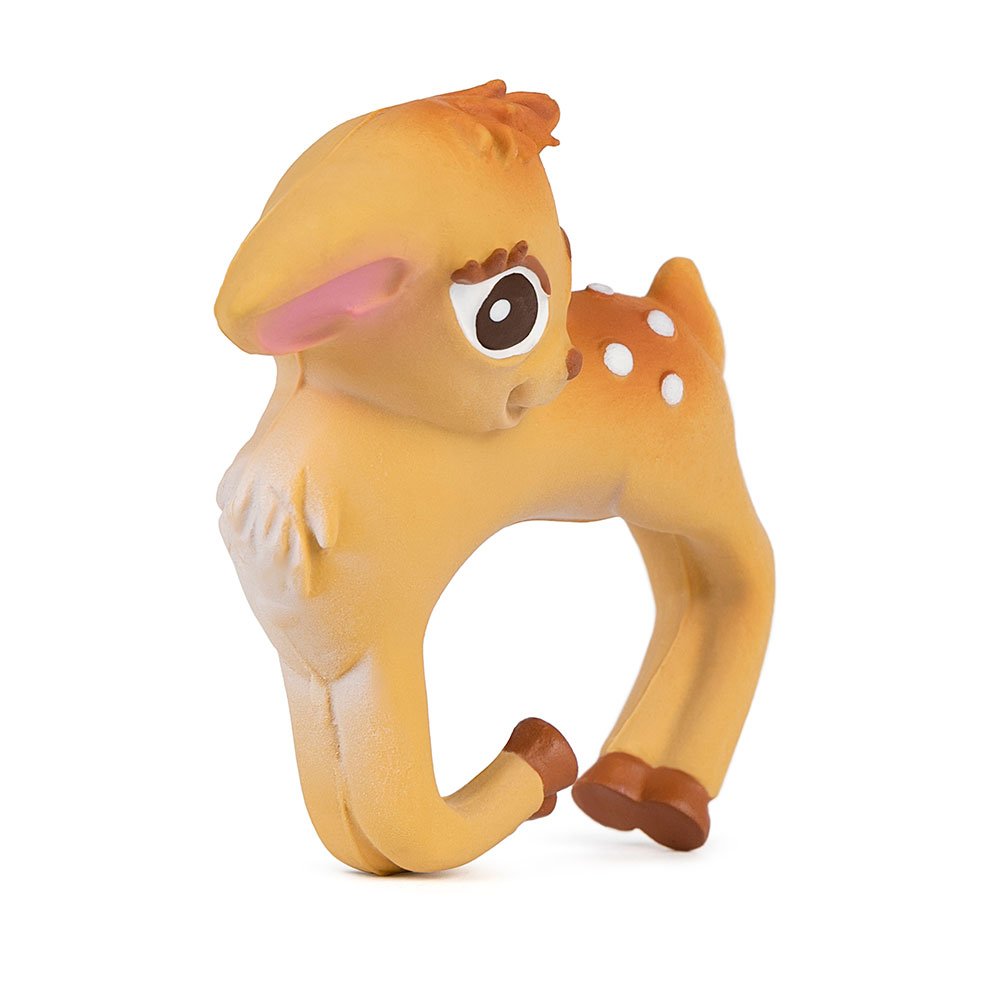 Oli & Carol - Natural Rubber Baby Teether, Olive The Deer, Bracelet, 7 cm