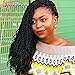 3 Packs Spring Twist Crochet Braiding Hair Natural Black Color Bomb Twist Synthetic Hair Crochet Braids Fluffy Passion Twist Crochet Hair (1B#)