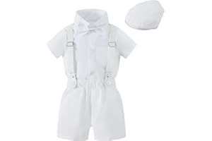 BABYMARS Christening Clothes Cake Wedding Tuxedo Outfit Baby Boys Formal Suit Gentleman Bowtie Romper Shorts