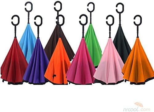 Inverted Umbrellas with Cover, Reverse Folding - Bulk Quantity of 20 - Variety pack - Wholesale