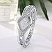 Lvpai Women's Rhinestone Wrist Watches Steel Bracelet Analog Quartz Silver P128