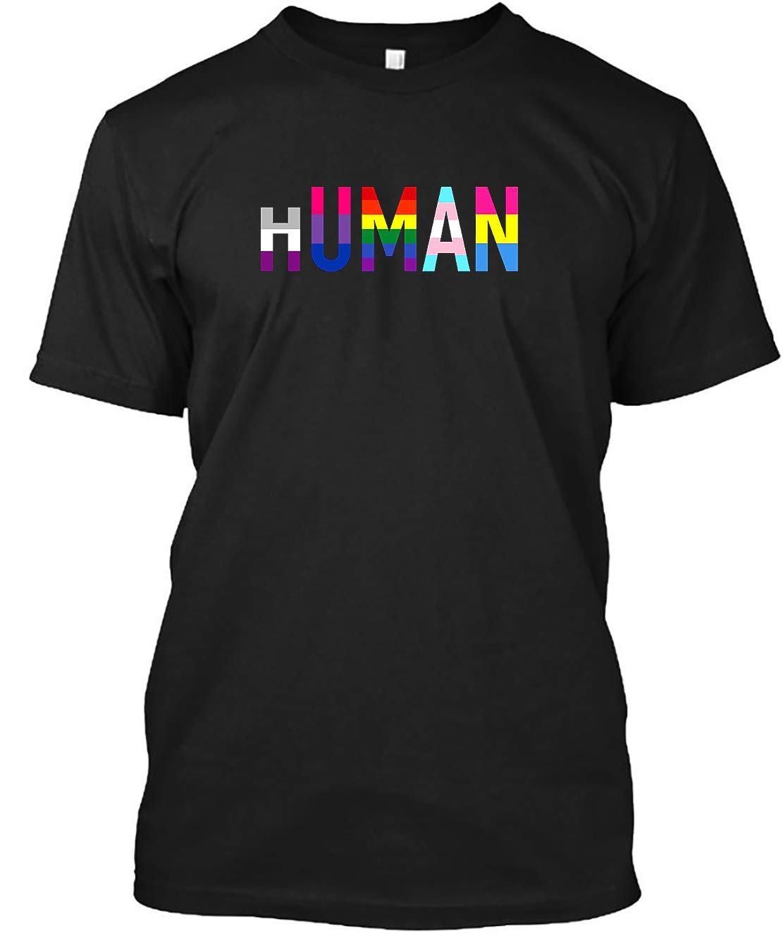 Human lgbt t shirt customized handmade t shirt for unisex  zelite
