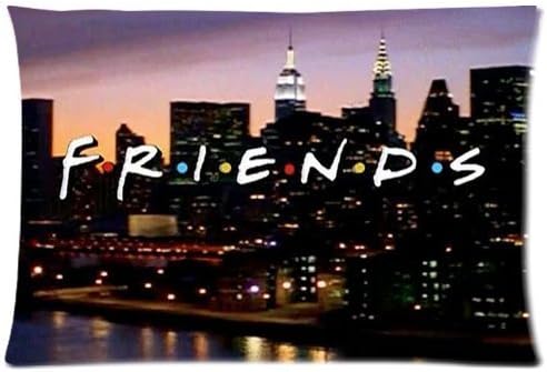 Decorative Printed Friends TV Show Home Bedroom Pillowcase Custom Throw Cushion Pillowcase Pillow Cover 20"x30"(two sides)