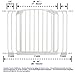 Dreambaby Chelsea Auto Close Security Gate in White Value Pack (Includes 2 Gates and 2 Extensions)